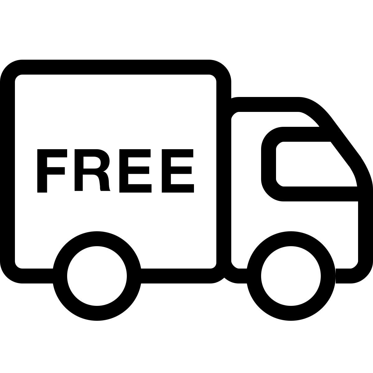 free shipping icon in ios 27 outlined style